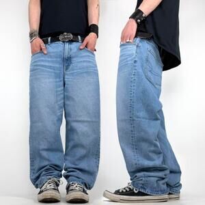 Vintage y2k archive baggy grunge wide leg faded skater jeans